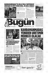 KAHRAMANMARAŞ'TA BUGÜN