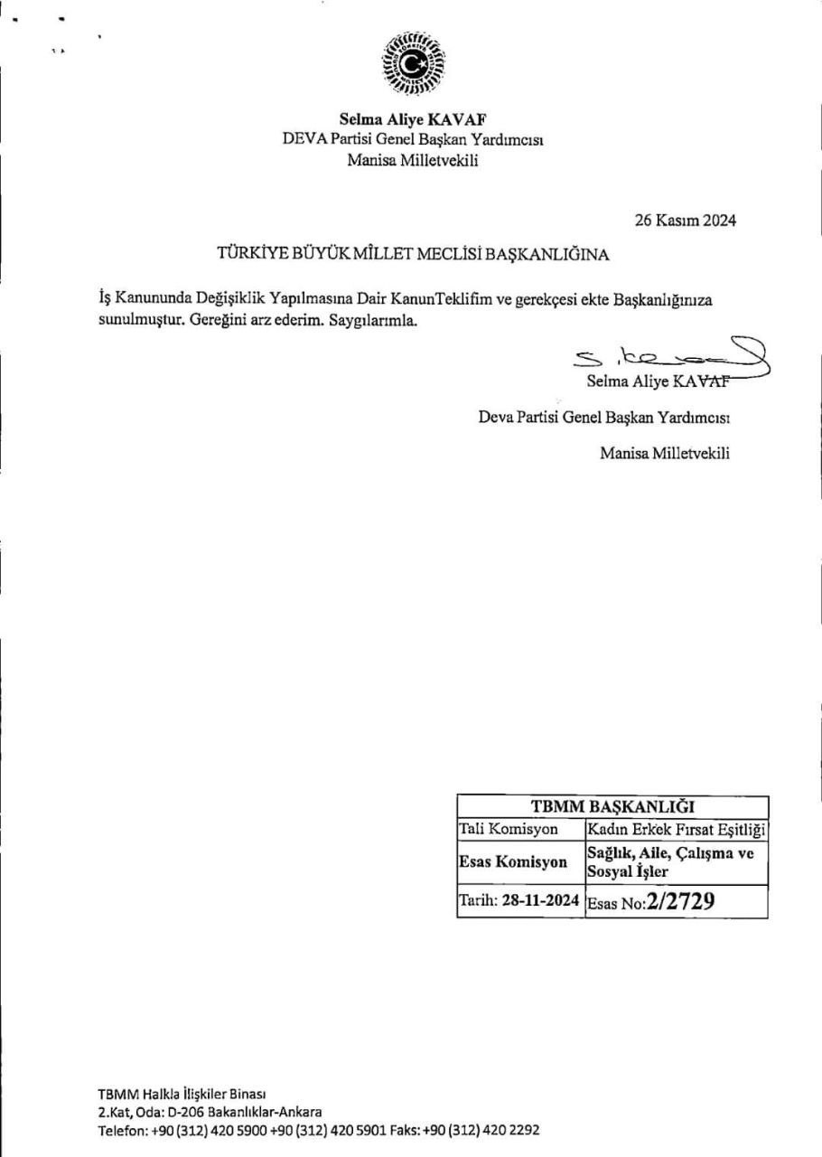 Süt izni hakkında yasa teklifi